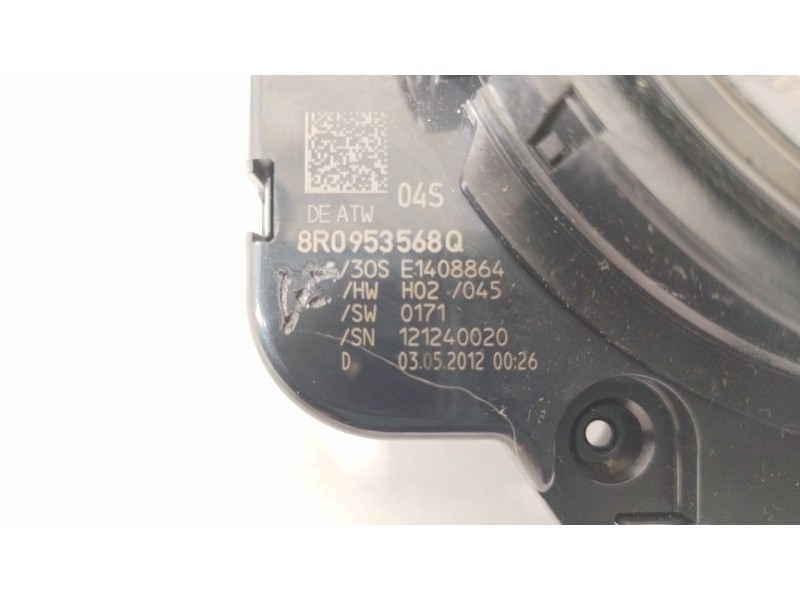Recambio de anillo airbag para audi a4 b8 (8k2) 2.0 tdi referencia OEM IAM 8R0953568Q  