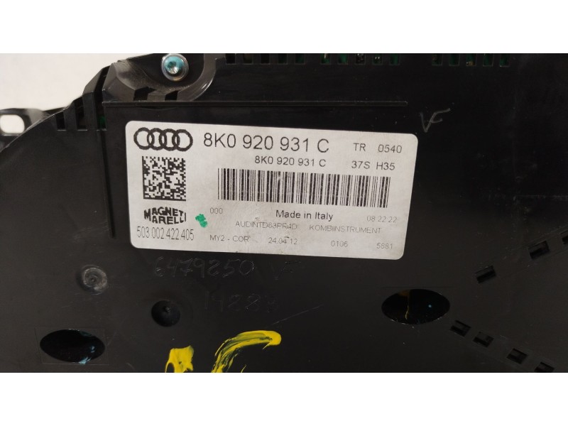 Recambio de cuadro instrumentos para audi a4 b8 (8k2) 2.0 tdi referencia OEM IAM 8K0920931C  