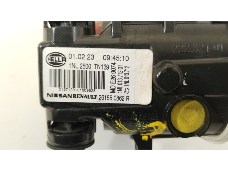 Recambio de faro antiniebla izquierdo para nissan qashqai iii (j12) 1.3 dig-t referencia OEM IAM 261550862R 1NL2500TN139 