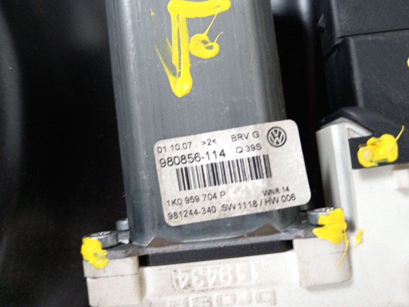 Recambio de elevalunas trasero derecho para volkswagen passat b6 (3c2) 2.0 tdi referencia OEM IAM 3C5839462J 3C4839756H 1K095970