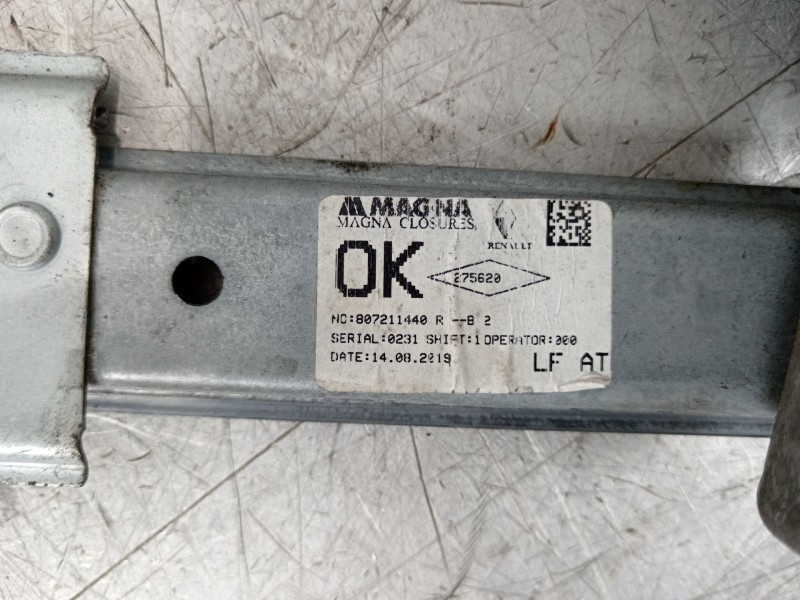 Recambio de elevalunas delantero izquierdo para dacia logan mcv ii tce 90 lpg referencia OEM IAM 807211440R  