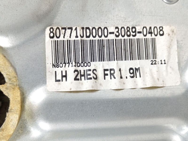 Recambio de elevalunas delantero izquierdo para nissan qashqai i (j10, nj10) 1.5 dci referencia OEM IAM 80771JD000  