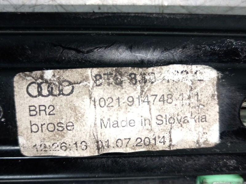 Recambio de elevalunas trasero derecho para audi a5 sportback (8ta) 3.0 tdi quattro referencia OEM IAM 8T0839462C  
