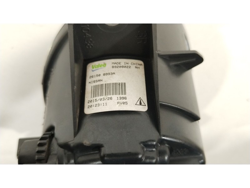 Recambio de faro antiniebla derecho para nissan micra iv (k13k, k13kk) 1.2 referencia OEM IAM 261508993A 89208022 