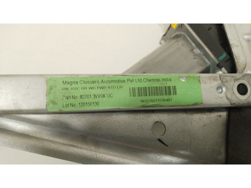 Recambio de elevalunas trasero izquierdo para nissan note (e12) 1.5 dci referencia OEM IAM 827013VV 827301HB1A 