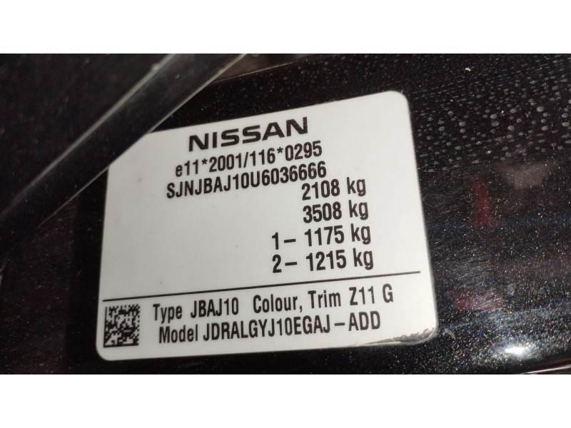 Recambio de motor completo para nissan qashqai i (j10, nj10) 2.0 referencia OEM IAM MR20  