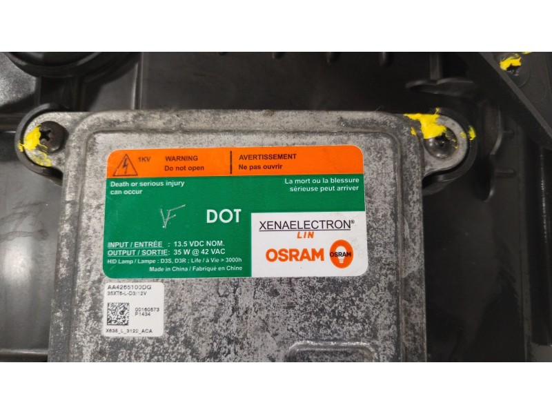 Recambio de faro izquierdo para opel mokka / mokka x (j13) 1.4 (_76) referencia OEM IAM 95386945  