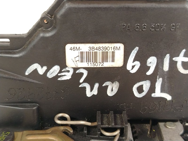 Recambio de cerradura puerta trasera derecha para seat leon (1m1) 1.9 tdi referencia OEM IAM 3B4839016M  