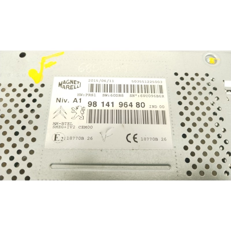 Recambio de sistema audio / radio cd para citroën c3 ii (sc_) 1.6 hdi referencia OEM IAM 9814196480  