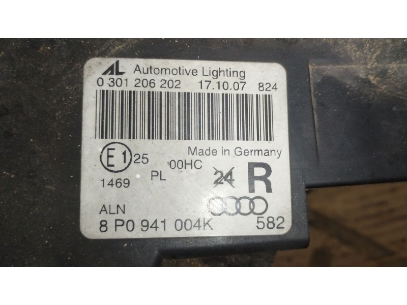 Recambio de faro derecho para audi a3 (8p1) 2.0 tdi 16v referencia OEM IAM 8P0941004K 0301206202 