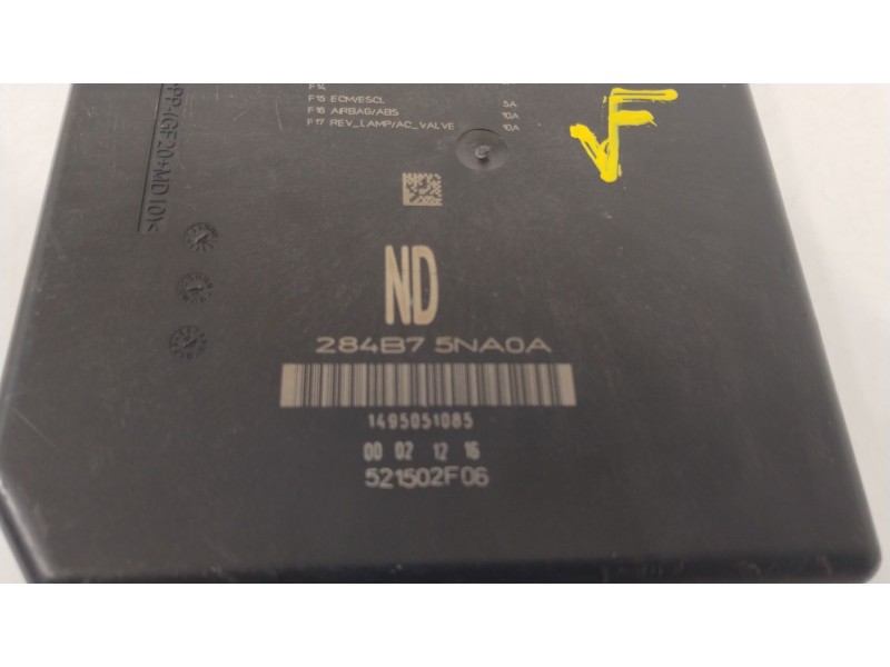 Recambio de caja reles / fusibles para nissan qashqai ii (j11, j11_) 1.6 dig-t referencia OEM IAM 284B75NA0A  