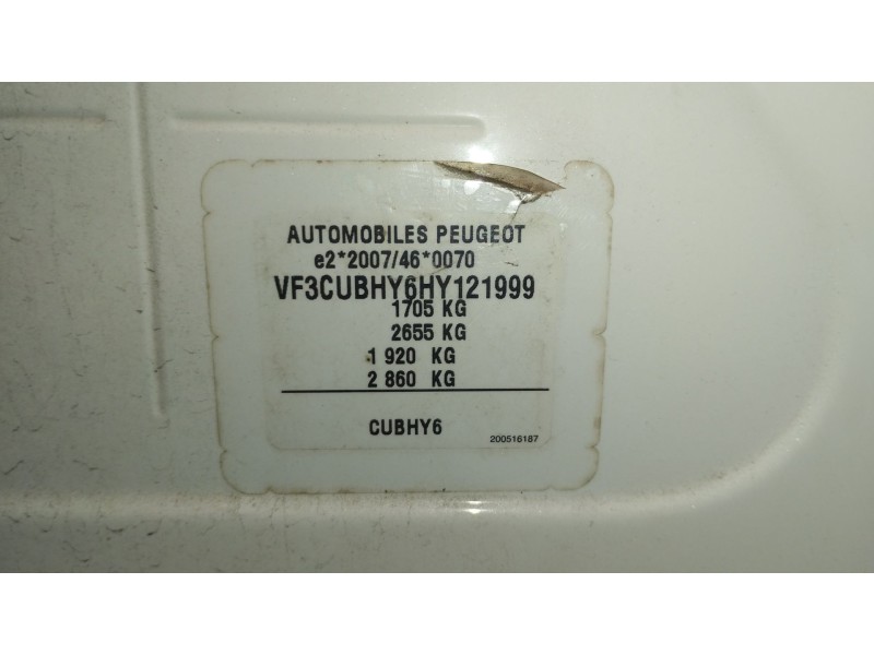 Recambio de motor completo para peugeot 2008 i (cu_) 1.6 bluehdi 100 referencia OEM IAM BH02  