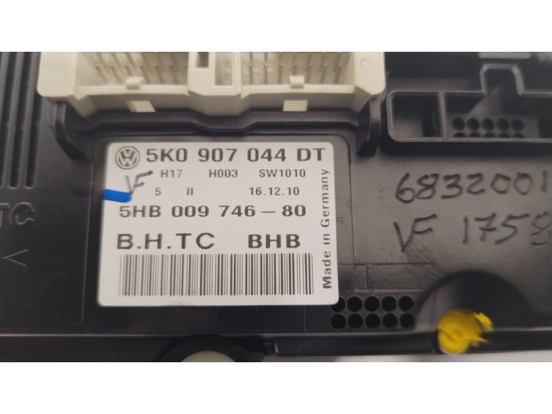 Recambio de mando climatizador para volkswagen golf vi (5k1) 1.6 tdi referencia OEM IAM 5K0907044DT  
