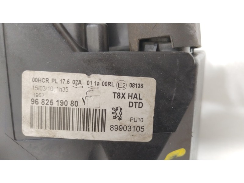 Recambio de faro derecho para peugeot 5008 (0u_, 0e_) 1.6 hdi referencia OEM IAM 9682519080 89903105 