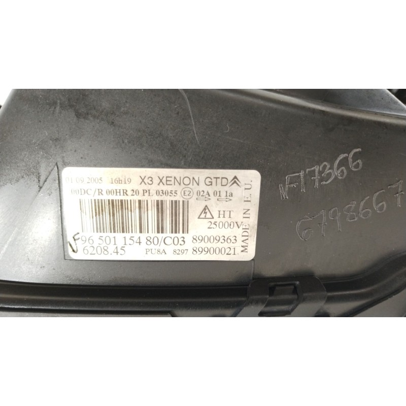 Recambio de faro izquierdo para citroën c5 ii (rc_) 1.6 hdi (rc8hzb) referencia OEM IAM 620845 9650115480 