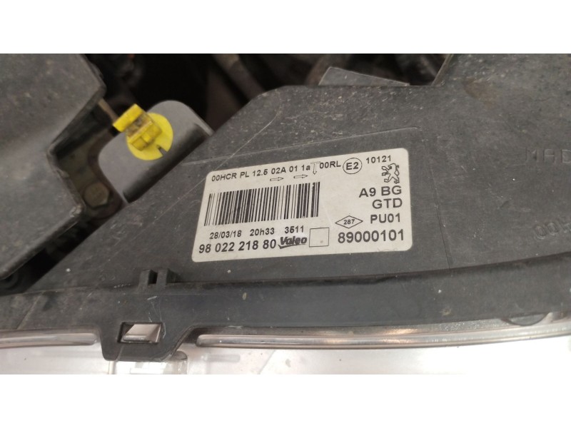 Recambio de faro izquierdo para peugeot 208 i (ca_, cc_) 1.4 hdi referencia OEM IAM 9802221880  