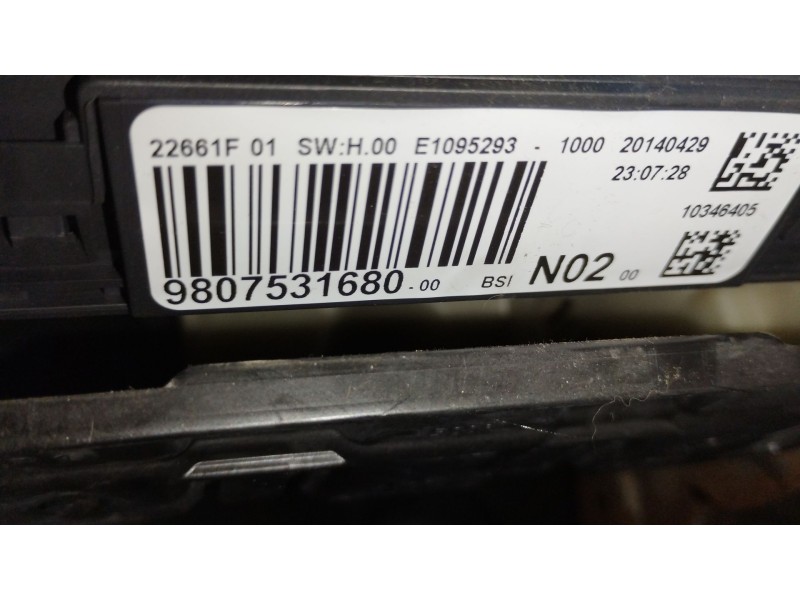 Recambio de caja reles / fusibles para peugeot 208 i (ca_, cc_) 1.4 hdi referencia OEM IAM 9807531680  