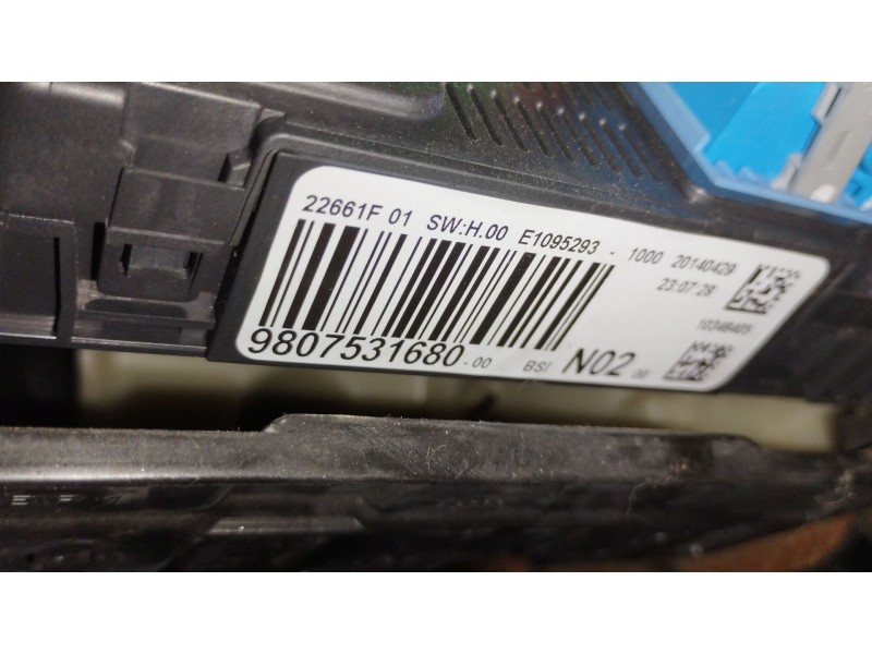 Recambio de caja reles / fusibles para peugeot 208 i (ca_, cc_) 1.4 hdi referencia OEM IAM 9807531680  