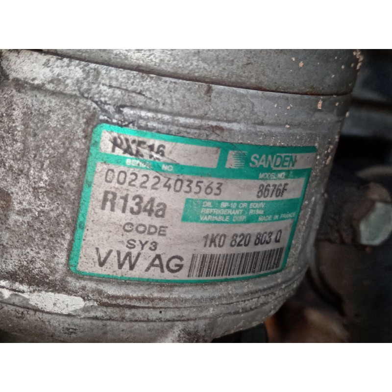 Recambio de compresor aire acondicionado para seat toledo iii (5p2) 2.0 tdi 16v referencia OEM IAM 1K0820803Q  