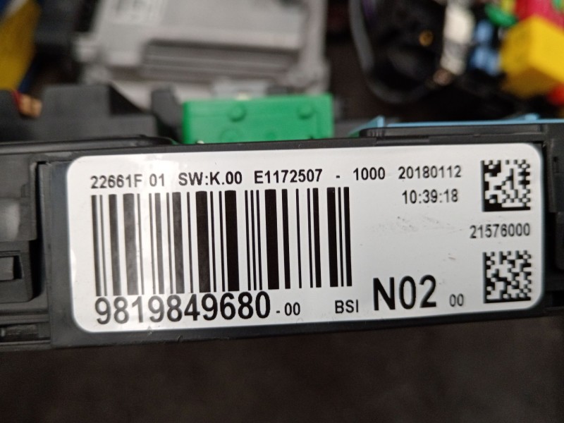 Recambio de caja reles / fusibles para citroën c-elysee (dd_) 1.6 bluehdi 100 referencia OEM IAM 9819849680  
