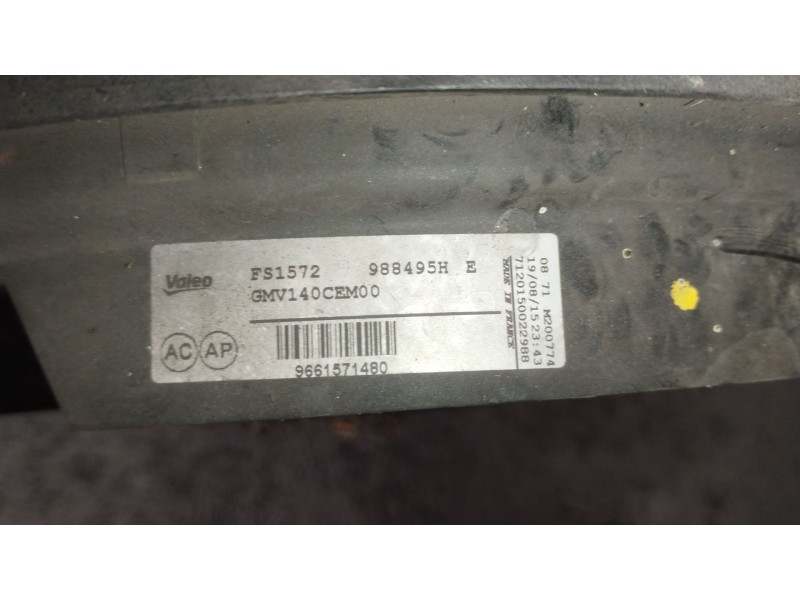 Recambio de electroventilador para peugeot partner tepee 1.6 bluehdi 100 referencia OEM IAM 9661571480  
