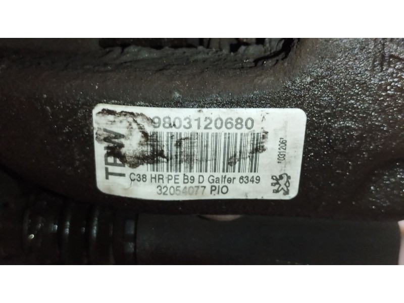 Recambio de pinza freno trasera derecha para peugeot partner tepee 1.6 bluehdi 100 referencia OEM IAM 9803120680  