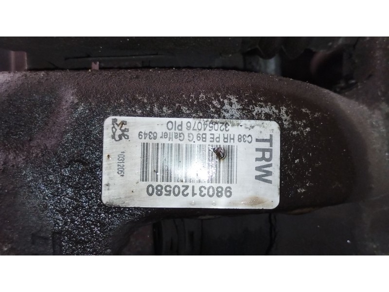 Recambio de pinza freno trasera izquierda para peugeot partner tepee 1.6 bluehdi 100 referencia OEM IAM 9803120580  