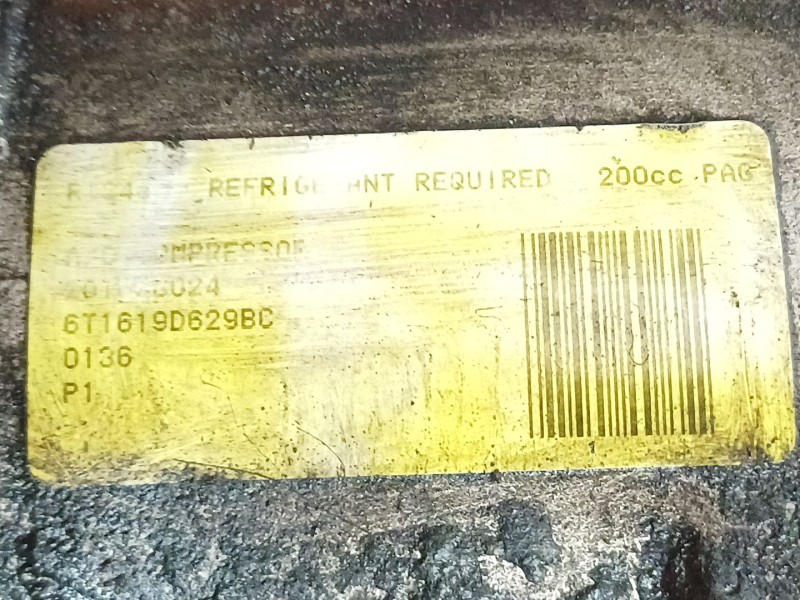 Recambio de compresor aire acondicionado para ford tourneo connect 1.8 tdci referencia OEM IAM 6T1619D629BC  