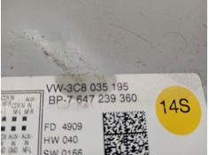 Recambio de sistema audio / radio cd para volkswagen polo v (6r1, 6c1) 1.4 (6r1) referencia OEM IAM 3C8035195 7647239360  2