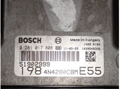 Recambio de centralita motor uce para fiat bravo ii (198_) 1.6 d multijet (198axh1b) referencia OEM IAM 51902999 0281017808  2