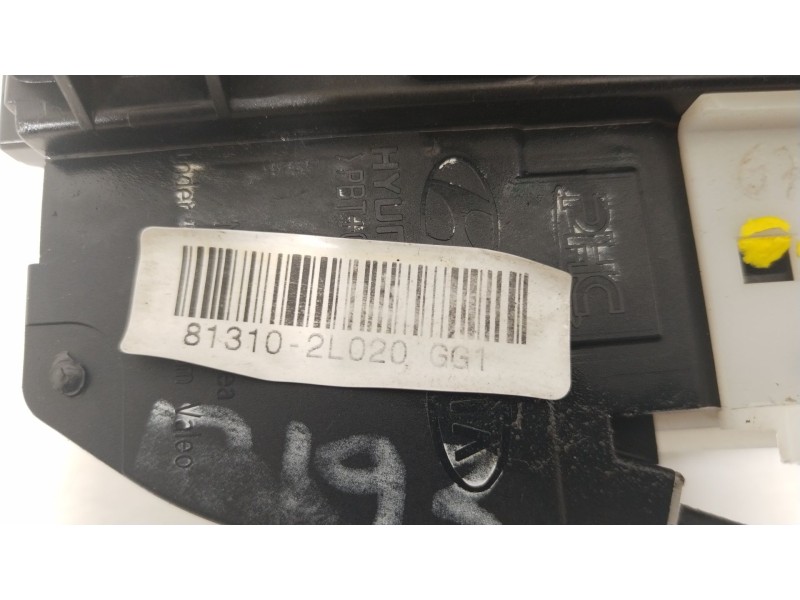 Recambio de cerradura puerta delantera izquierda para hyundai i30 (fd) 1.6 crdi referencia OEM IAM 813102L020  