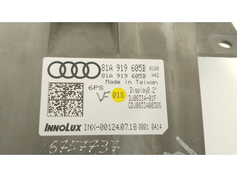 Recambio de pantalla multifuncion para audi q2 (gab, gag) 35 tfsi referencia OEM IAM 81A919605B  