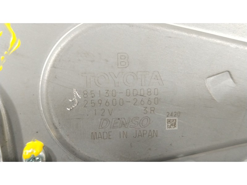 Recambio de motor limpia trasero para toyota yaris (_p13_) 1.4 d (nlp130_) referencia OEM IAM 851300D080 2596002660 