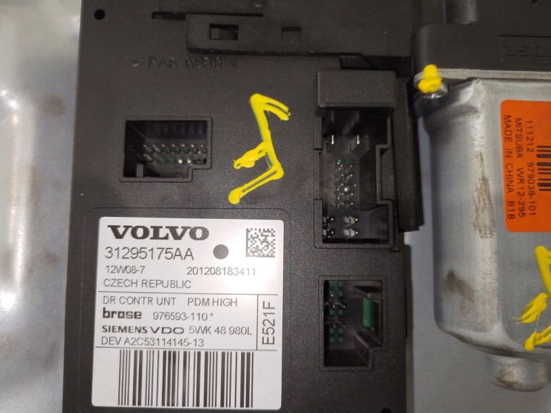 Recambio de elevalunas delantero derecho para volvo s40 ii (544) d2 referencia OEM IAM 31253514 31295175AA 2422539