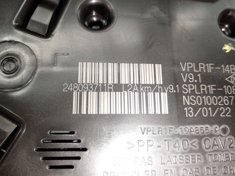 Recambio de cuadro instrumentos para dacia jogger (rk_) 1.0 tce 90 eco-g referencia OEM IAM 248093711R  