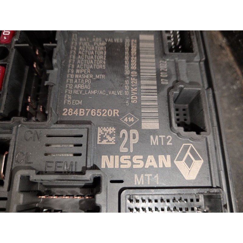 Recambio de caja reles / fusibles para dacia jogger (rk_) 1.0 tce 90 eco-g referencia OEM IAM 284B76520R  