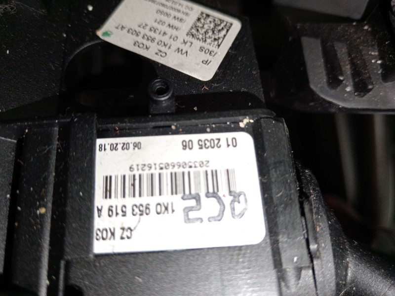 Recambio de mando intermitentes para seat toledo iii (5p2) 2.0 tdi 16v referencia OEM IAM 1K0953503AT 1K0953519A 1K0953513A