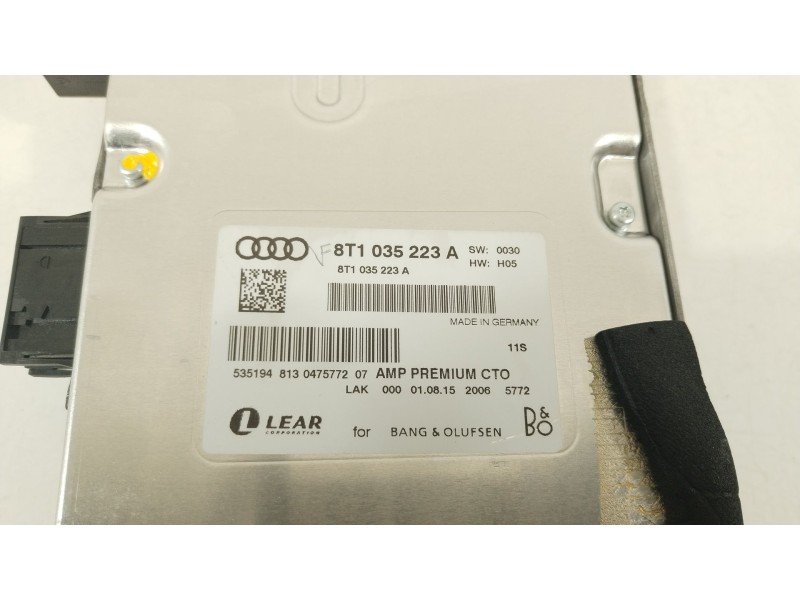 Recambio de amplificador para audi q5 (8rb) sq5 tdi quattro referencia OEM IAM 8T1035223A  