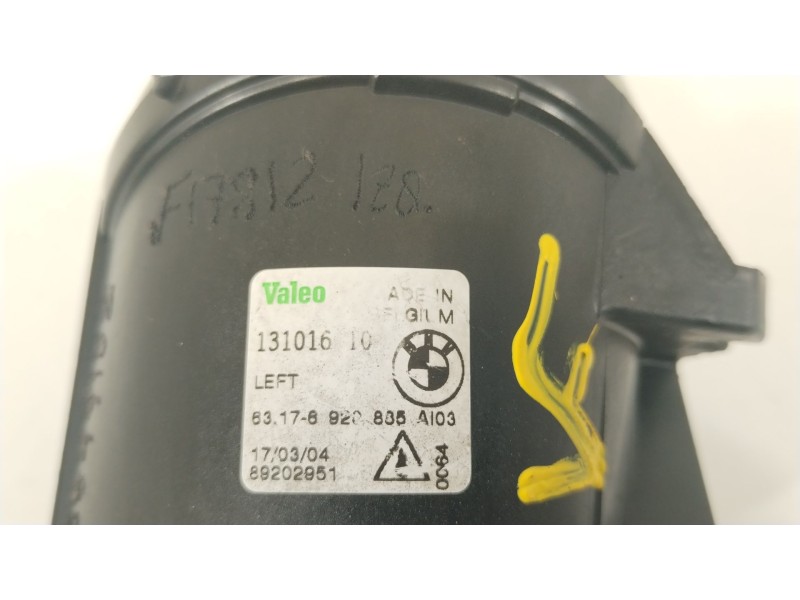 Recambio de faro antiniebla izquierdo para bmw x5 (e53) 3.0 d referencia OEM IAM 63176920885 89202951 