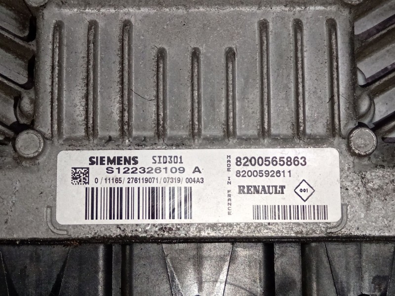 Recambio de centralita motor uce para nissan tiida hatchback (c11) 1.5 dci referencia OEM IAM 8200565863 8200592611 