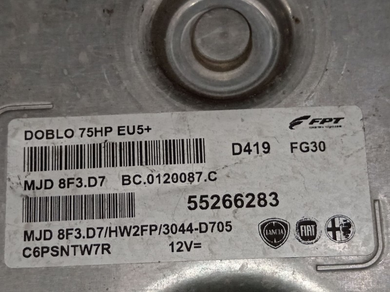 Recambio de centralita motor uce para fiat doblo cargo (263_) 1.3 d multijet referencia OEM IAM 55266283  