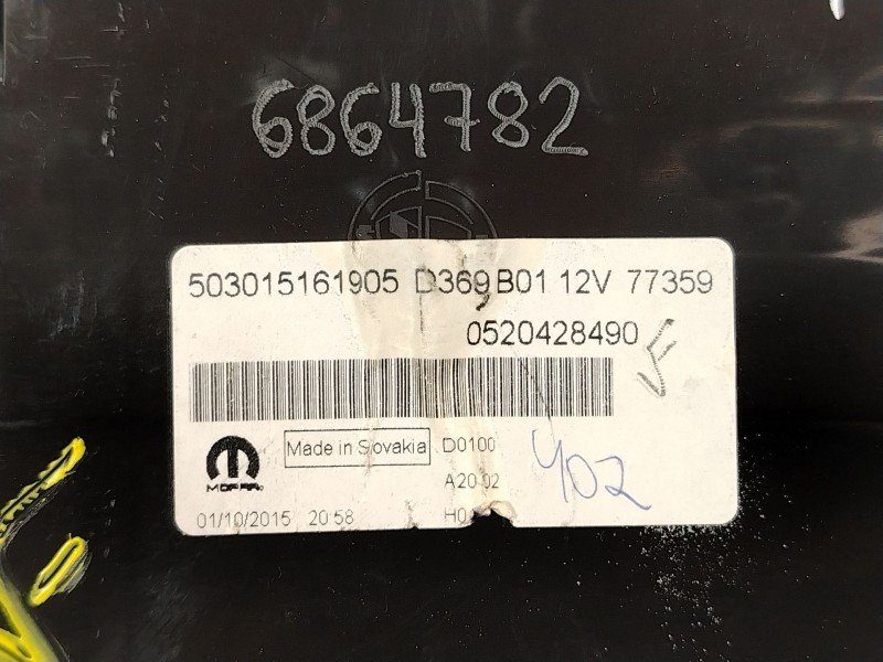 Recambio de cuadro instrumentos para fiat doblo cargo (263_) 1.3 d multijet referencia OEM IAM 52042849 503015161905 520428490