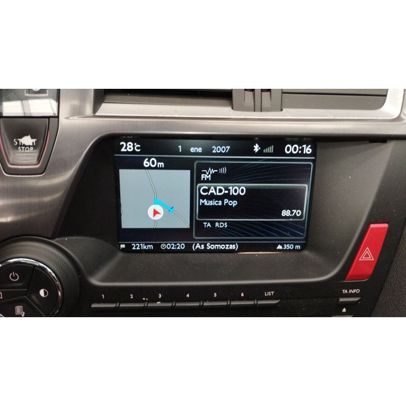 Recambio de pantalla multifuncion para citroën ds5 2.0 hdi 165 referencia OEM IAM 9804376180 A2C82145800 