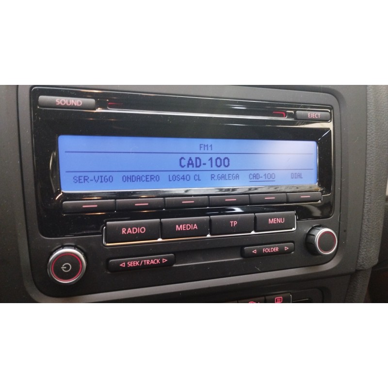 Recambio de sistema audio / radio cd para volkswagen golf vi (5k1) rabbit bluemotion referencia OEM IAM   