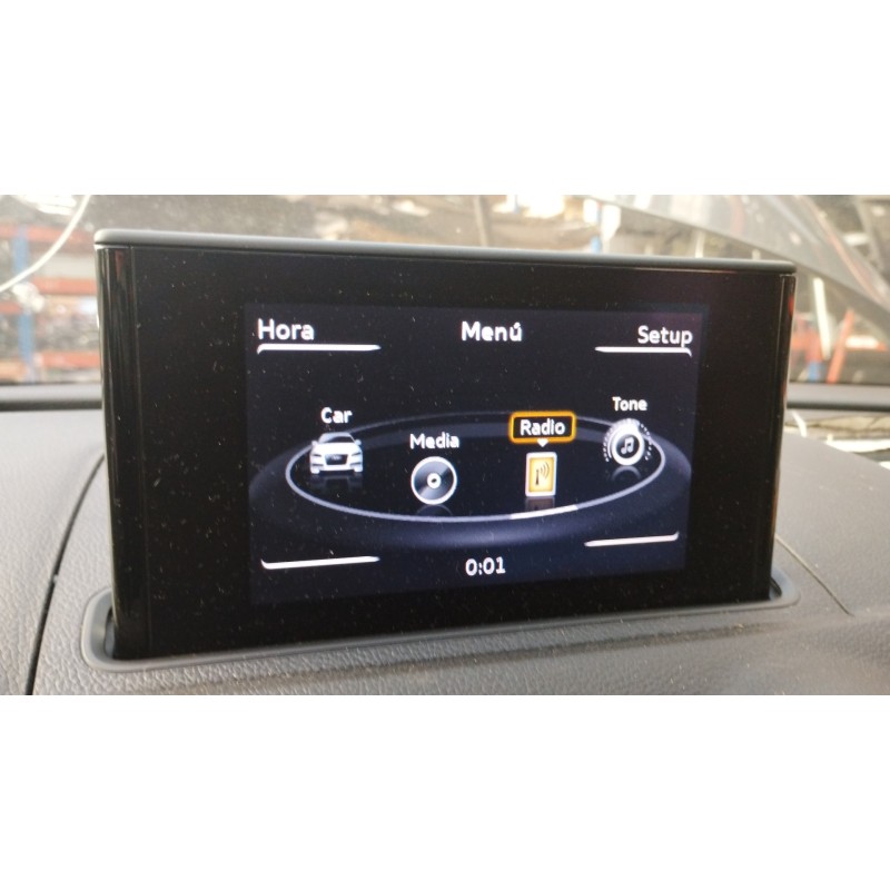 Recambio de pantalla multifuncion para audi a3 sportback (8va) ambiente  referencia OEM IAM 8V0857273M 8V0919603C 8V0857974E