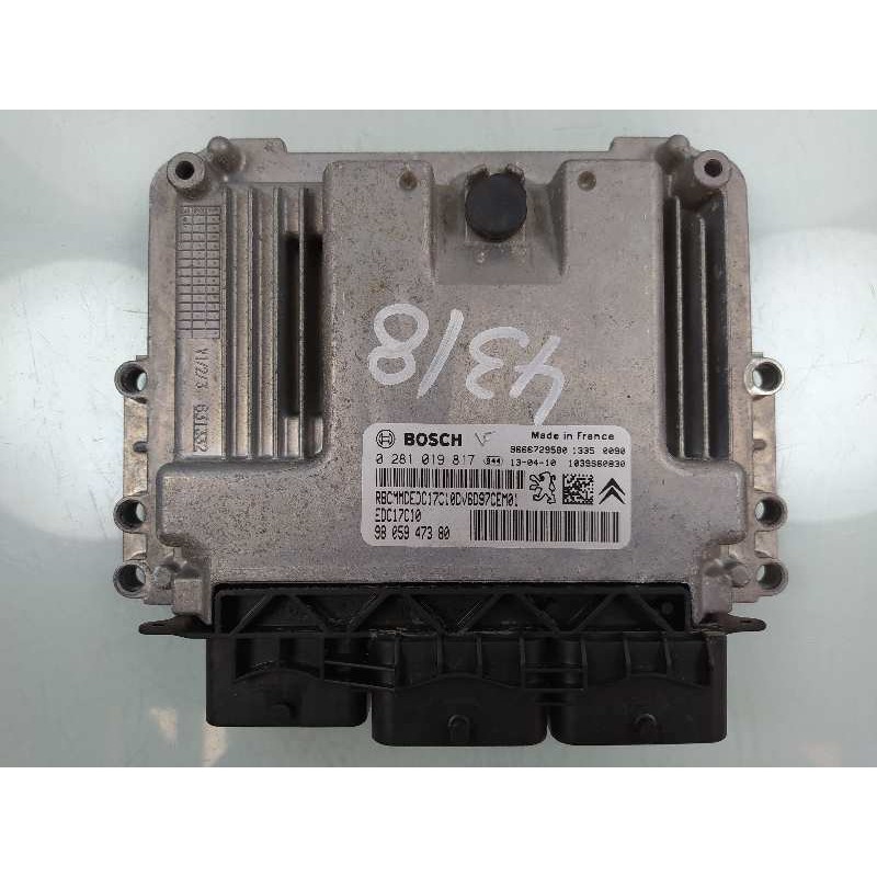 Recambio de centralita motor uce para citroen berlingo cuadro l1 referencia OEM IAM 9805947380 0281019817 