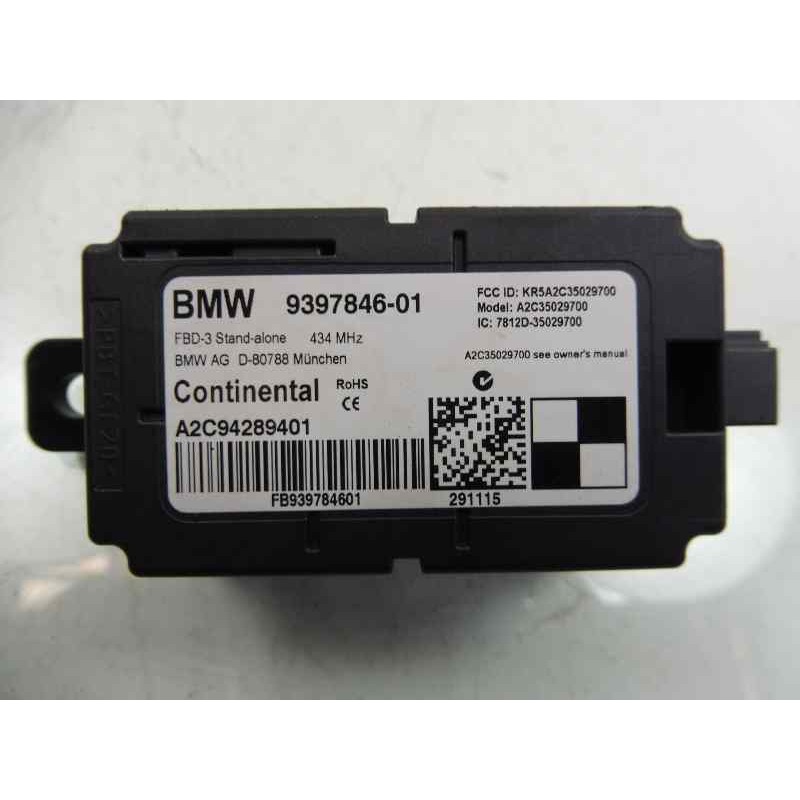 Recambio de modulo electronico para bmw serie 1 lim. 5-trg. (f20) 116d referencia OEM IAM 939784601  
