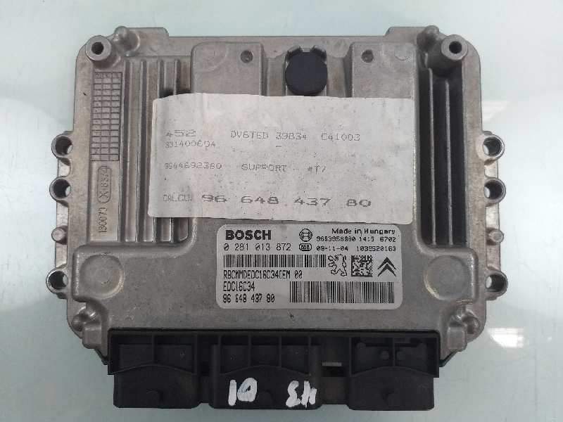 CENTRALITA MOTOR UCE 9664843780 0281013872 