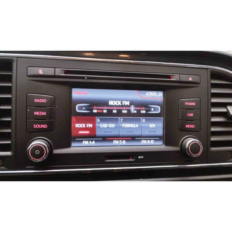 Recambio de sistema audio / radio cd para seat leon (5f1) style referencia OEM IAM   