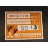MANDO CALEFACCION / AIRE ACONDICIONADO MN157316 CAA502A050B 